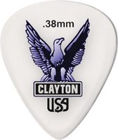 Clayton Acetal standaard plectrums 0.38 mm 6-pack