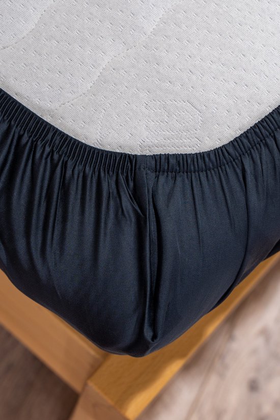 Boomba Bamboo Premium Hoeslaken pour surmatelas 200x220 400TC bleu