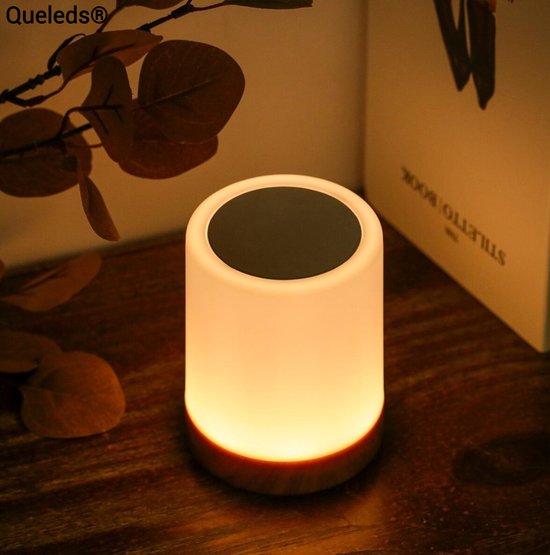 Reorganiseren Ruwe olie grijnzend Queleds® Lamp | Tafellamp | Lamp voor nachtkastje | Dimbaar | Hanglamp |  Lampen | bol.com