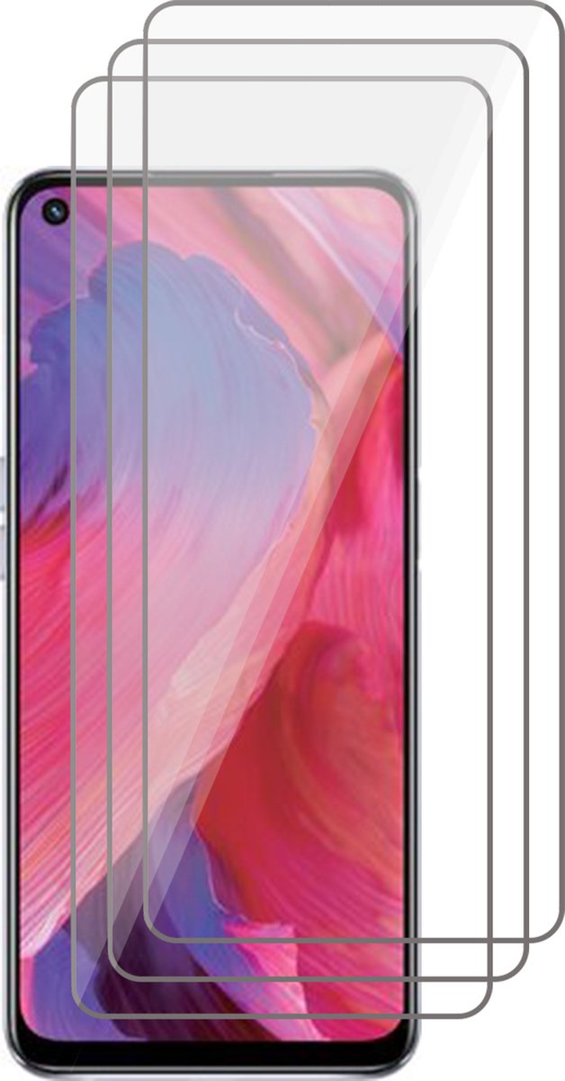 Screenprotector geschikt voor Oppo A74 - Beschermglas Screen Protector Glas - 3 stuks