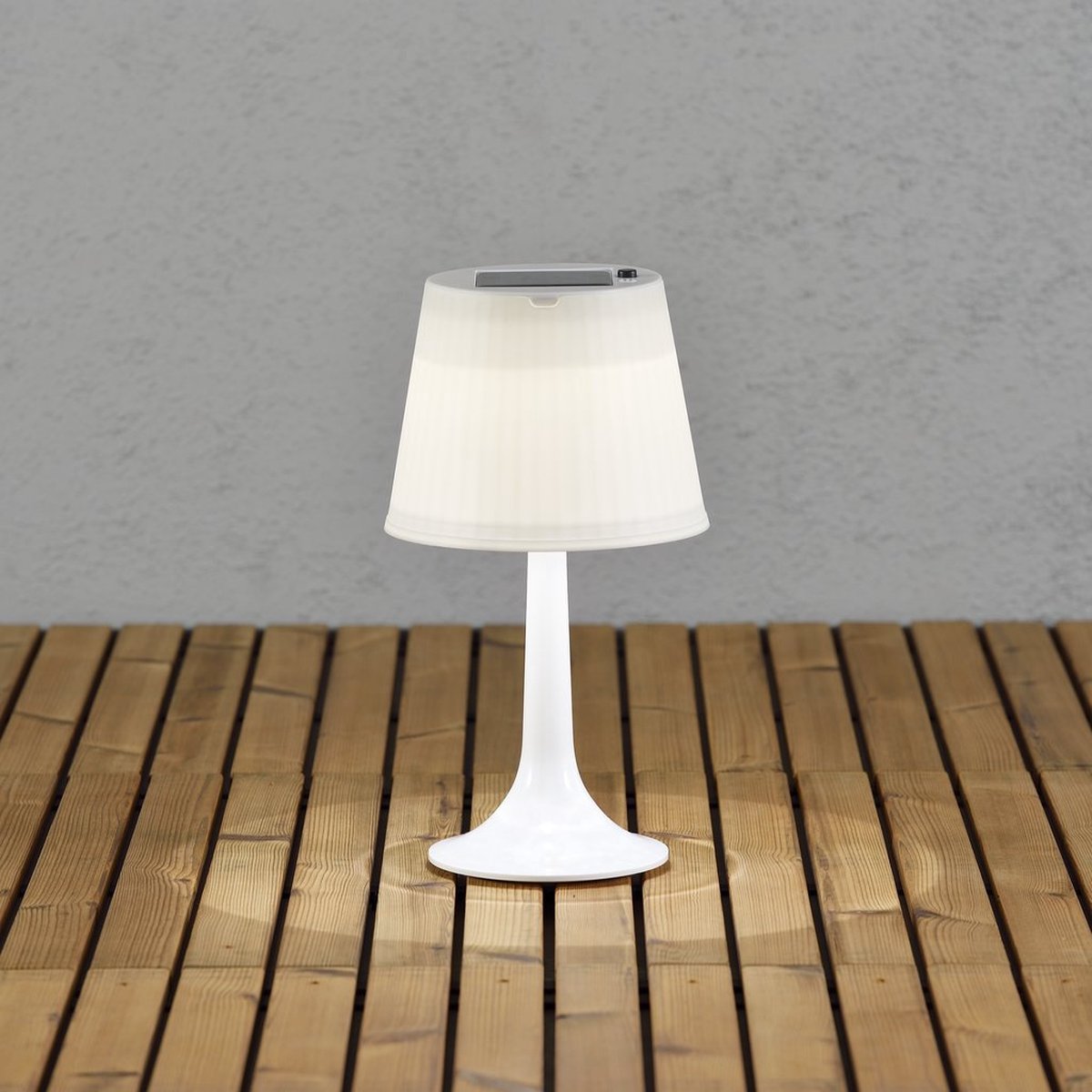Konstsmide 7109 - Tafellamp - Assisi LED tafellamp solar 36cm 4500K