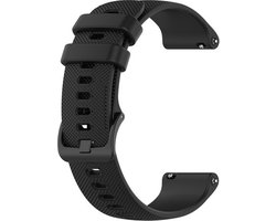 Strap-it Siliconen bandje 22mm - horlogebandje geschikt voor Samsung Galaxy Watch 3 45mm / Galaxy Watch 46mm / Gear S3 Classic & Frontier - Polar Vantage M / M2 / V3 / Grit X - Garmin Vivoactive 4 - zwart