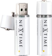 NeXtime - USB batterij - AA Batterij - Wit