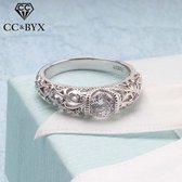 Zilveren ring Bridal beauty