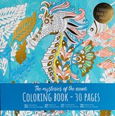 Kleurboek voor Volwassen Oceaan Misterie met 30 Kleurplaten inclusief unicorn sleutelhanger