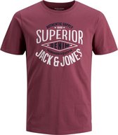 Jack & Jones Logo Tee Hawthorn Rose (Maat: 3XL)