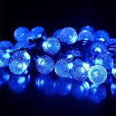 LED-lichtsnoer Cotton Ball Lights - Gekleurde Kerstballen Glas met 8 bollen - Assorti