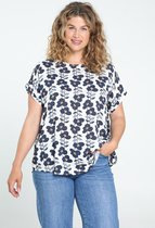 Paprika Dames Blouse Betty in viscose met bloemenprint - Outdoorblouse - Maat 44