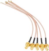 Akozon Wifi Pigtail 5 Pieces Sma Female to U.FL/IP