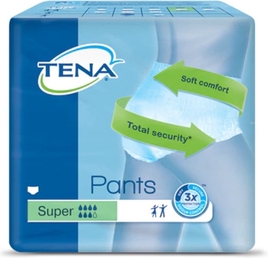 TENA ProSkin Pants Super L - Incontinentiebroekjes - 12 stuks - omtrek taille 100 cm tot 135 cm - TENA