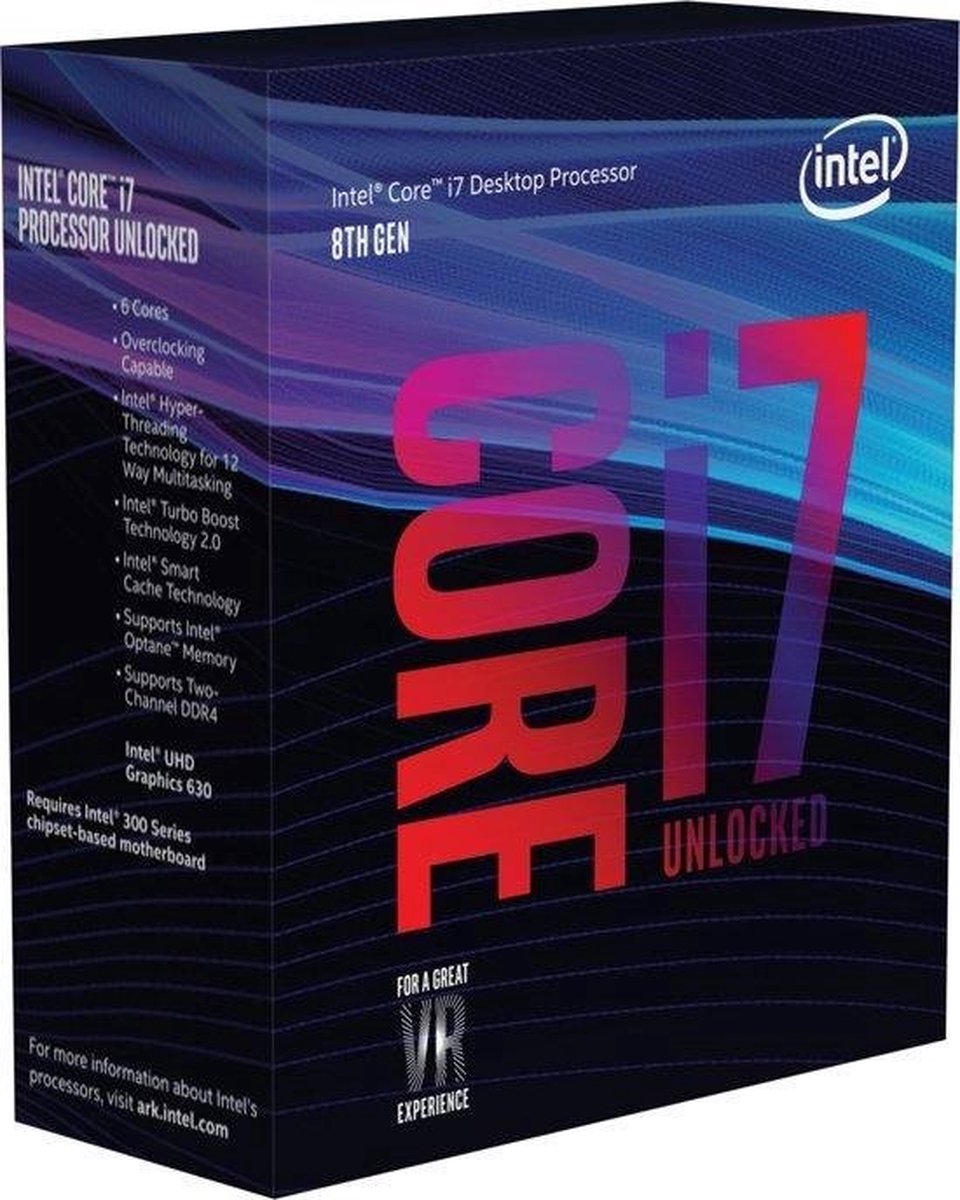 CPU Intel CORE I7 9700k Intel Core I7-9700K I7 9700K 3.6 GHz Gebruikte Acht-Core