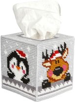 Borduurpakket Tissue box kerst - Orchidea