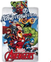 Avenger dekbedovertrek - eenpersoons - Marvel Avengers dekbed - 140 x 200 cm.
