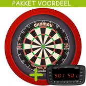 Chalkie + Winmau Pro SFB + Dartbordverlichting Basic (Rood)