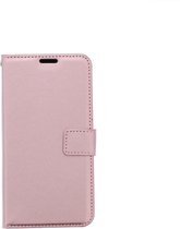 LuxeBass Boekhoesje geschikt voor iPhone 12 Pro Max - Rose Goud - telefoonhoes - gsm hoes - telefoonhoesjes