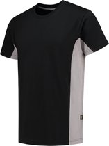Tricorp T-shirt Bicolor 102004 Zwart / Grijs - Maat 8XL