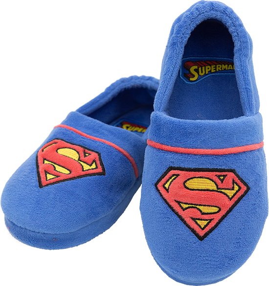 FUNIDELIA Superman pantoffels voor jongens - 30-32 - Blauw