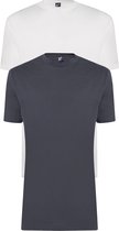 Alan Red - 2-Pack T-Shirts Virginia Wit Zwart - M - Regular-fit