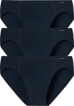 SCHIESSER Cotton Essentials supermini slips (3-pack) - donkerblauw -  Maat: L