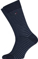 Tommy Hilfiger MEN SMALL STRIPE SOCK 2P Mannen Sokken Maat 39-42