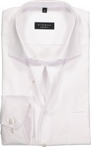 ETERNA comfort fit overhemd - mouwlengte 7 - niet doorschijnend twill heren overhemd - wit - Strijkvrij - Boordmaat: 48