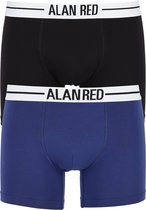 ALAN RED boxershorts (2-pack) - zwart / blauw -  Maat: S