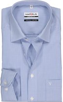 MARVELIS comfort fit overhemd - blauw met wit gestreept - Strijkvrij - Boordmaat: 41