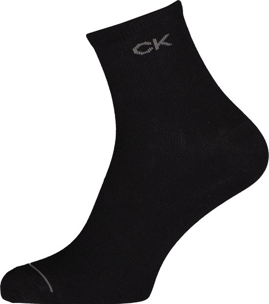Calvin Klein herensokken Nick (3-pack) - hoge enkelsokken - zwart - Maat: One size