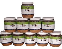 Unit 24- 15 Potten vogelpindakaas met meelwormen. Plastic potten á 350 gram. Voordeelverpakking
