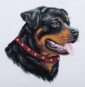 Borduurpakket Rottweiler met telpatroon Panna  1692-j