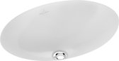 Villeroy & Boch Loop & Friends Onderbouwwastafel Ovaal Zonder Overloop 38x25,5cm Wit