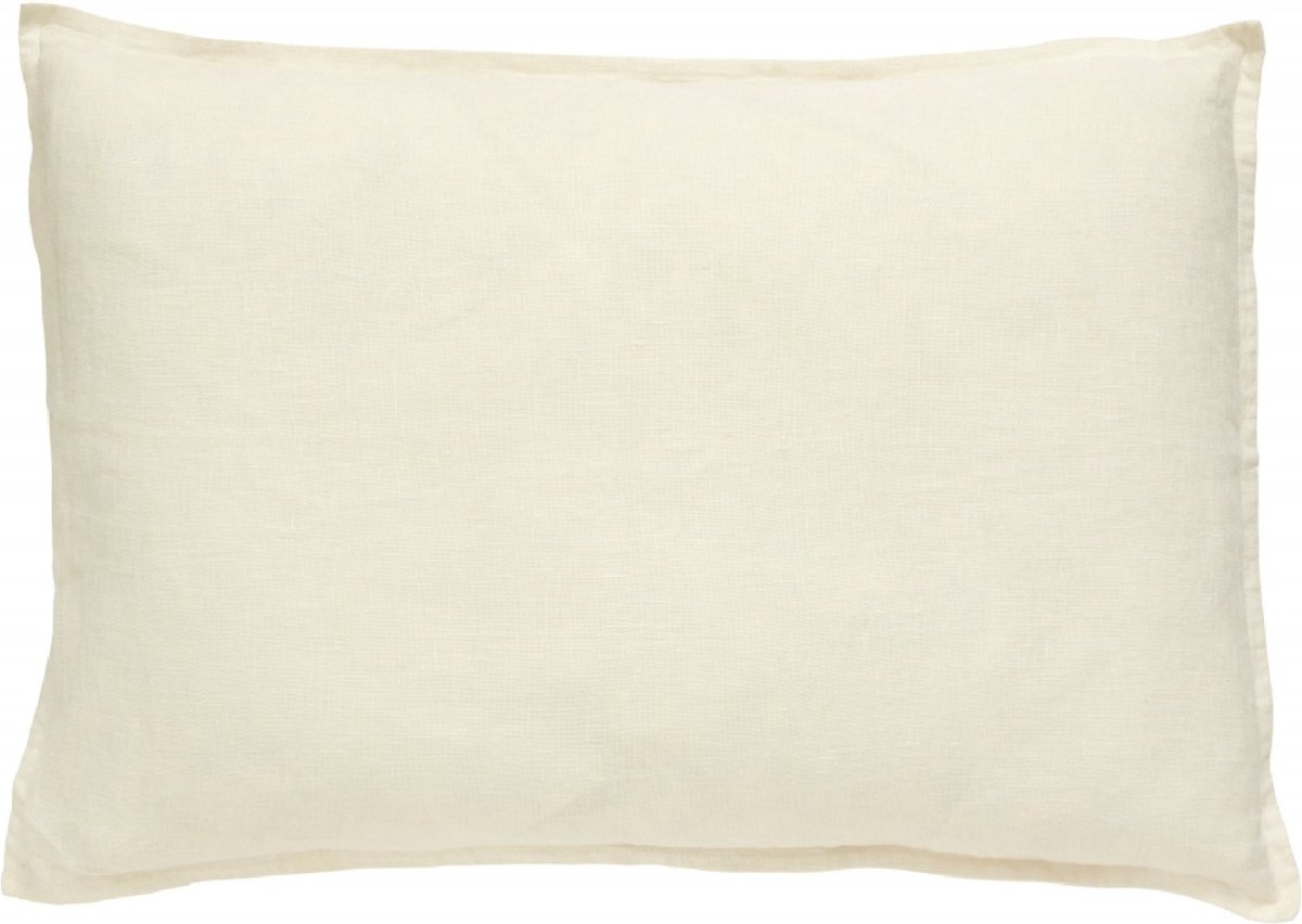 kussenhoes Vela linnen gebroken wit 48 x 68