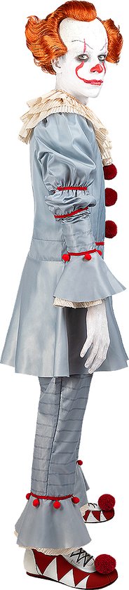 FUNIDELIA Pennywise Suit - IT: Chapter 2 for Men Pennywise - Taille: S - Grijs / Argent