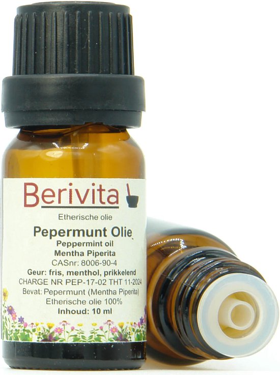 Pepermuntolie 100% 10ml - Etherische Pepermunt Olie van Muntplant | bol.com