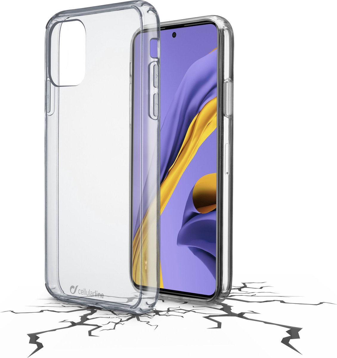 Cellularline - Samsung Galaxy A51, hoesje clear duo, transparant