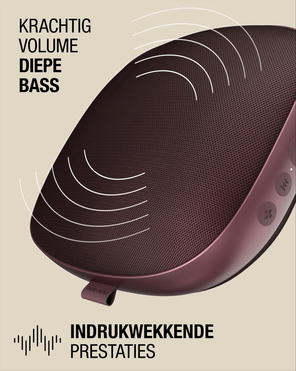 Fresh \'n -... - Bluetooth speaker | Mauve Rebel Soul - Deep Draadloze Paars - speaker bol 