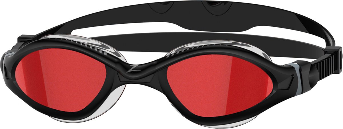 Zoggs Tiger Lsr+ Gespiegelde Rode Zwembril Zwart Regular