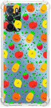 Telefoon Hoesje OPPO A54s | A16 | A16s Case met transparante rand Fruits