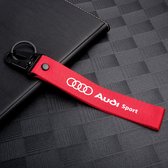 Luxe Audi Sport sleutelhanger - Audi Keychain Red Edition - Rode Nylon Sleutelhanger Auto - Autosleutelhanger Robuust - Audi S-line S1 S2 S3 S4 S5 S6 S7 S8 R8 Q4 Q5 Q6 Q7 Q8 E-tron