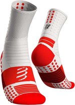 Compressport Pro Marathon Socks - wit - maat 44-48