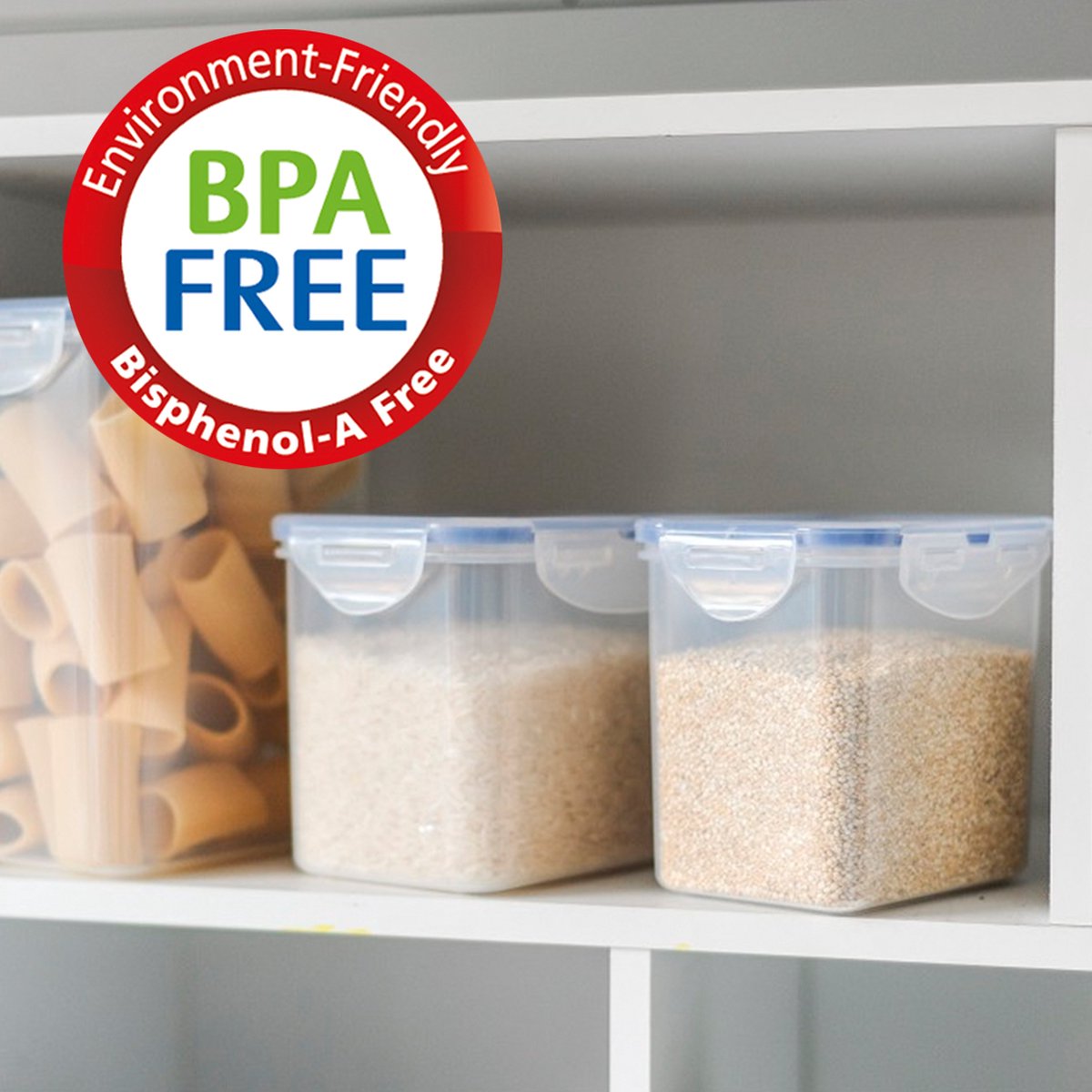 Lock&Lock Vershoudbakjes set met deksel - Diepvriesbakjes - Diepvriesdozen - Bewaarbakjes - Bewaardozen voedsel - Vershouddoos - Luchtdicht - Lekvrij - BPA vrij - PFAS vrij - Transparant - 1 liter - Set van 4 Stuks - LocknLock — cadeau in Cadeau-ideeën - foto 2