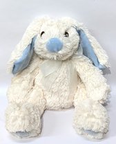 Baby knuffel - Konijn - Blauw - Pluche - 28 cm