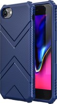 Apple iPhone 8 Hoesje - Mobigear - Diamond Serie - TPU Backcover - Blauw - Hoesje Geschikt Voor Apple iPhone 8