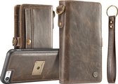 Caseme Luxe Wallet 2in1 Bookcase Hoesje - Geschikt voor Apple iPhone 7 - Bruin