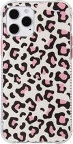 Apple iPhone 12 Hoesje - Mobigear - Leopard Serie - TPU Backcover - Roze - Hoesje Geschikt Voor Apple iPhone 12