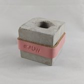 Rauw Beton Design kaarsen Oud Roze industrieel kaarsenhouder cement
