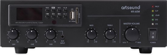 Artsound MX-60M audio versterker Thuis Zwart