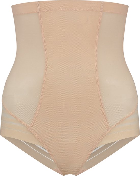 Bye Bra Powermesh Culotte Taille Haute, Beige, M