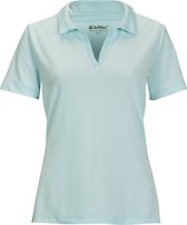 Dames poloshirt KOS 127 37944 lichtblauw v-hals - maat 42