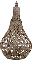 India Windlicht bamboe ophangbaar 39x74cm
